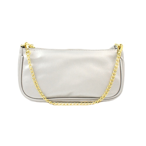 Solid Color Leather Chain Bag - Picture 2 of 2